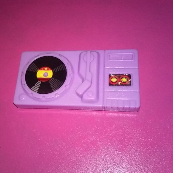 Barbie Doll purple speakers & record player music band 80s - Picture 3 of 5